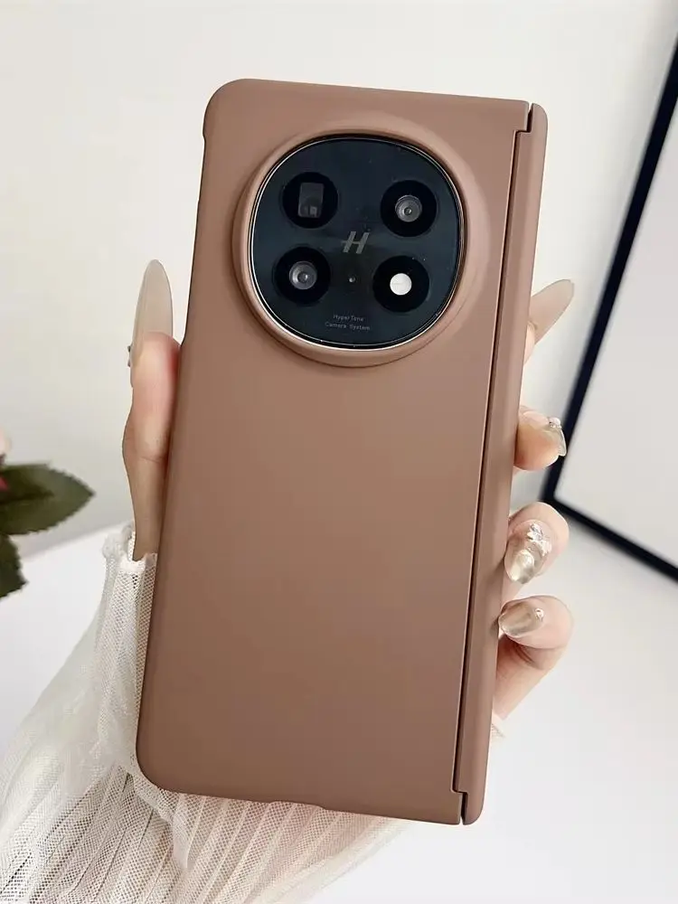 Etui na telefon w jednolitym kolorze do OPPO Find N5 Axis Hinge Protective PC Hard Shell Back Cover — zdjęcie produktu 7