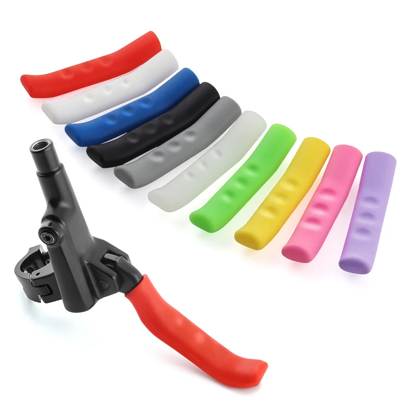 Bike Brake Lever Protection Cover Cycling Accessories 1 Pair Silicone Mountain MTB Bicycle Brake Handle Protector Sleeve