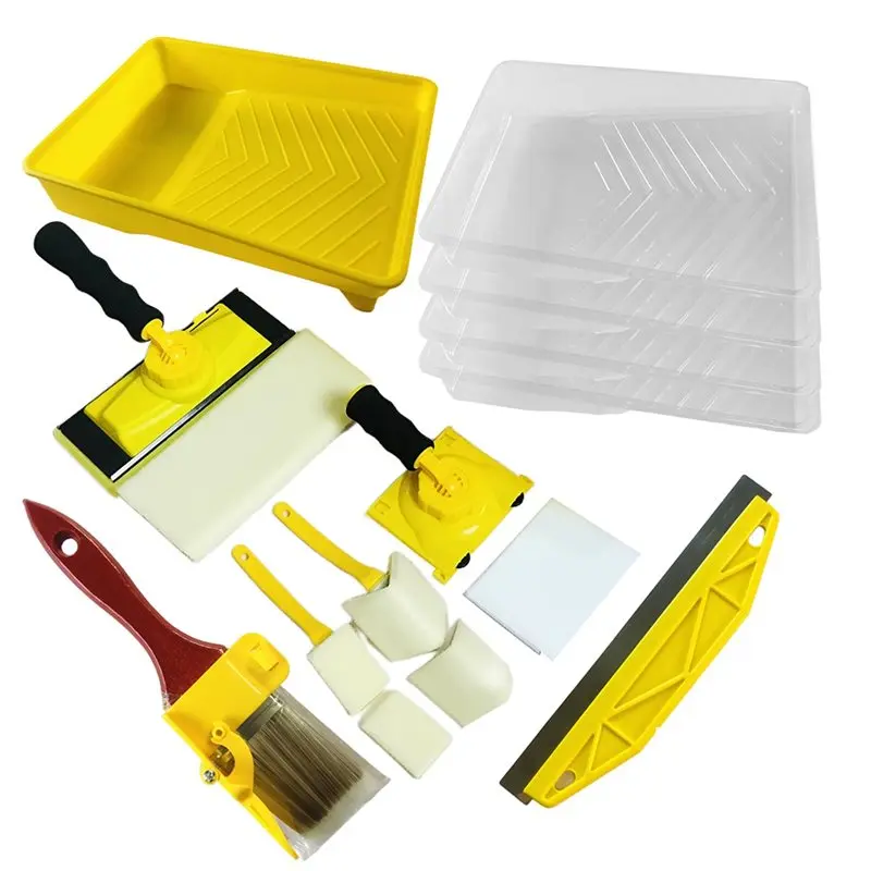 thivn-kit-de-herramientas-para-delimitar-pintura-con-360-°-mango-de-rotacion-15-piezas-bandeja-para-pintura-pincel-incluido
