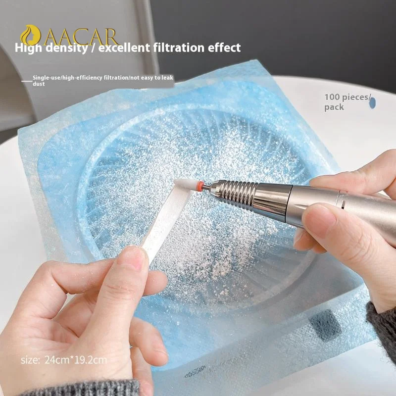 100 Stück professionelles Nagelbohrer-Staubsaugerzubehör, Staubabsaugung, Filterpapier, maßgeschneidert, staubdicht, Reinigungsbaumwolle für die Nagelpflege