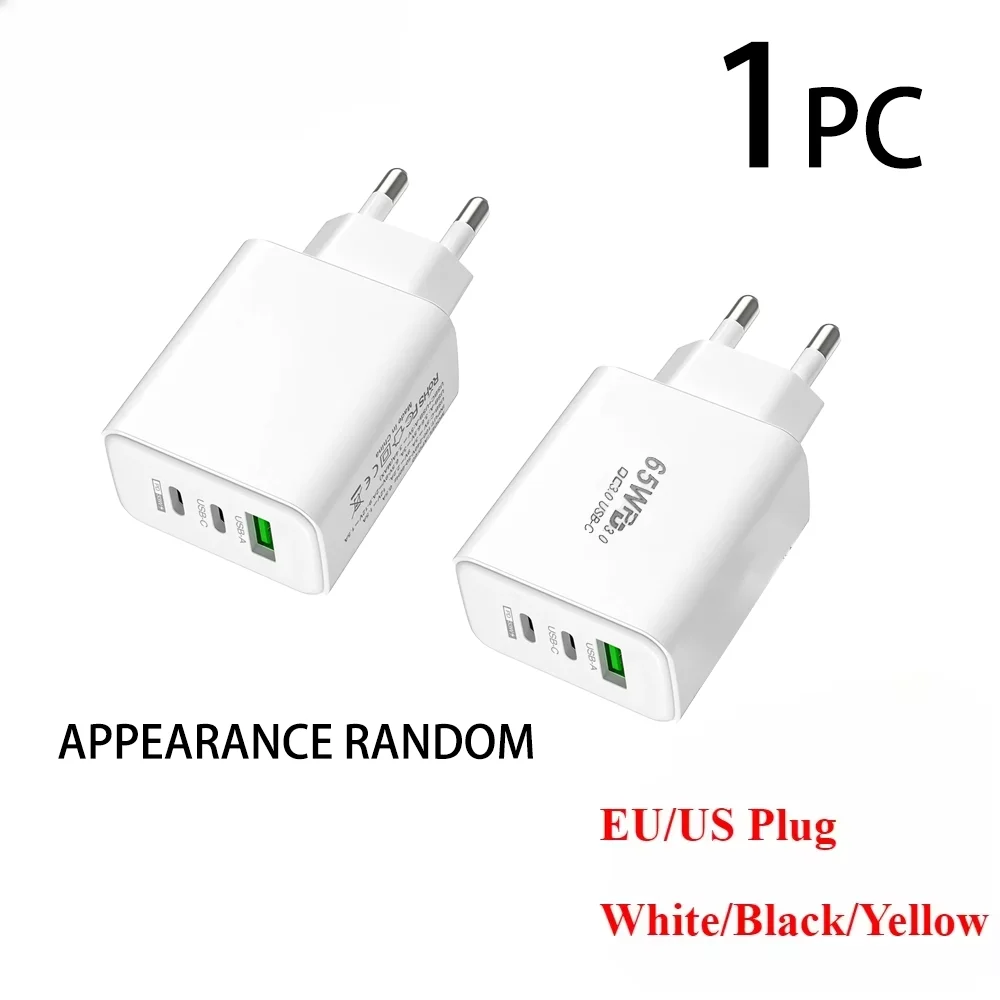 GaN Fast Charging Charger USB PD Type-C Multi-Port Mobile Phone Adapter for iPhone 15 pro Max Samsung Xiaomi Huawei