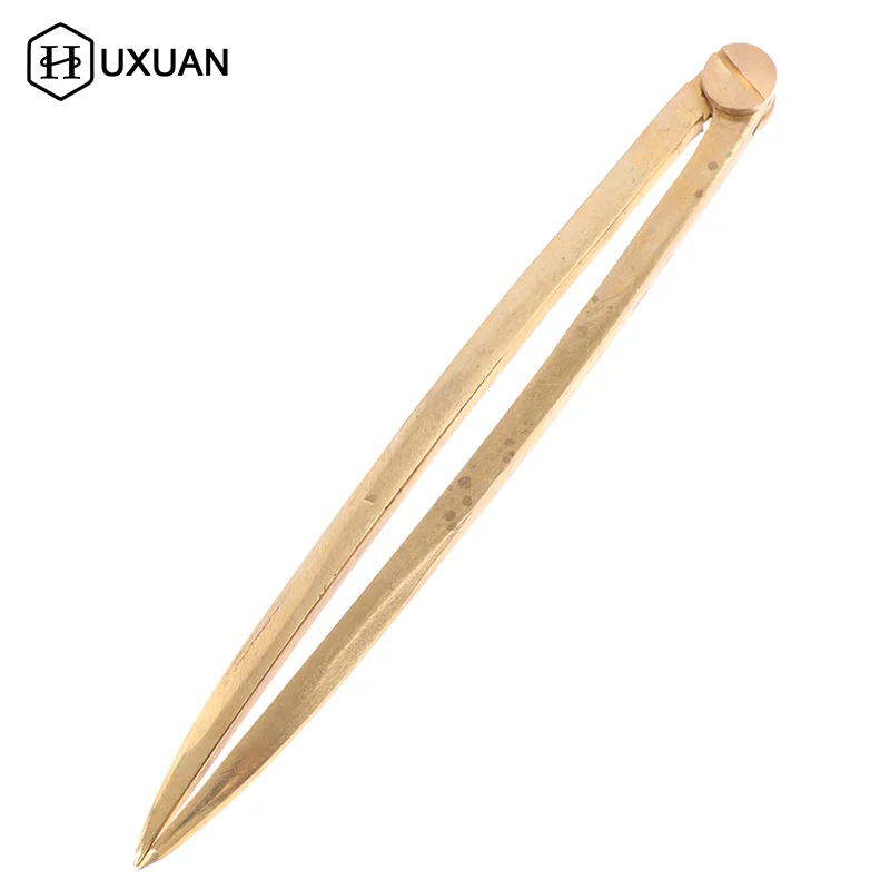 【New】Solid Brass Straight Chart Divider Rust-Resistant Navigation Measuring Instrument Marine Splitting Tool For Architects