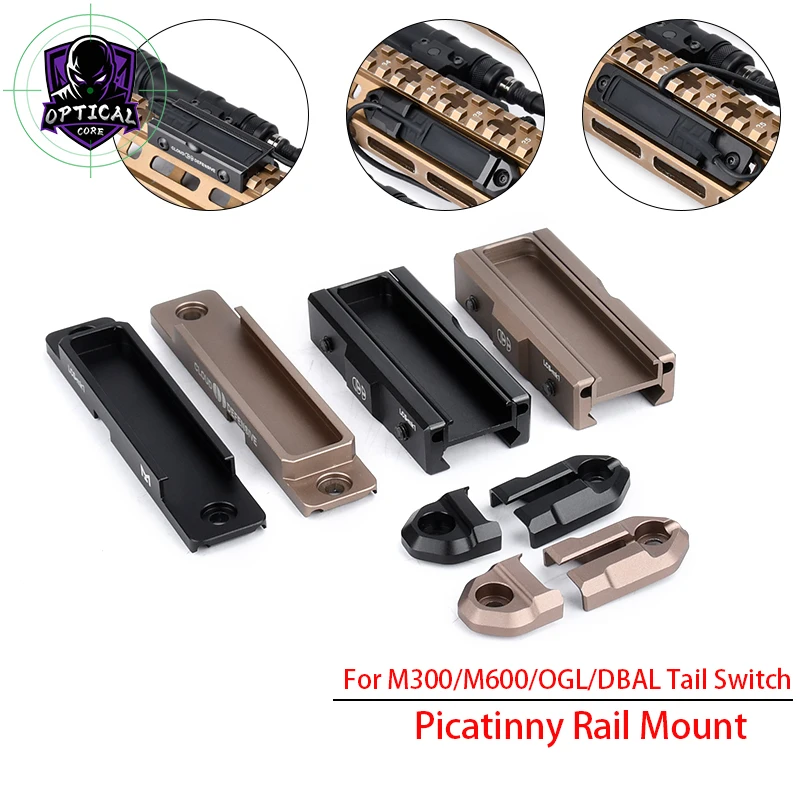 

WADSN Metal M600 M300 Weaponlight Flashlight Remote Pressure Pad Switch Picatinny Rail Mount Set OGl DBAL Laser Switch Accessory