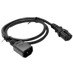 IEC320 C13 C14 C15 AC PDU UPS Wired Outlet Inline Power 250V-10A Cable Assemble Install Electrical Panel Receptacle AC Socket