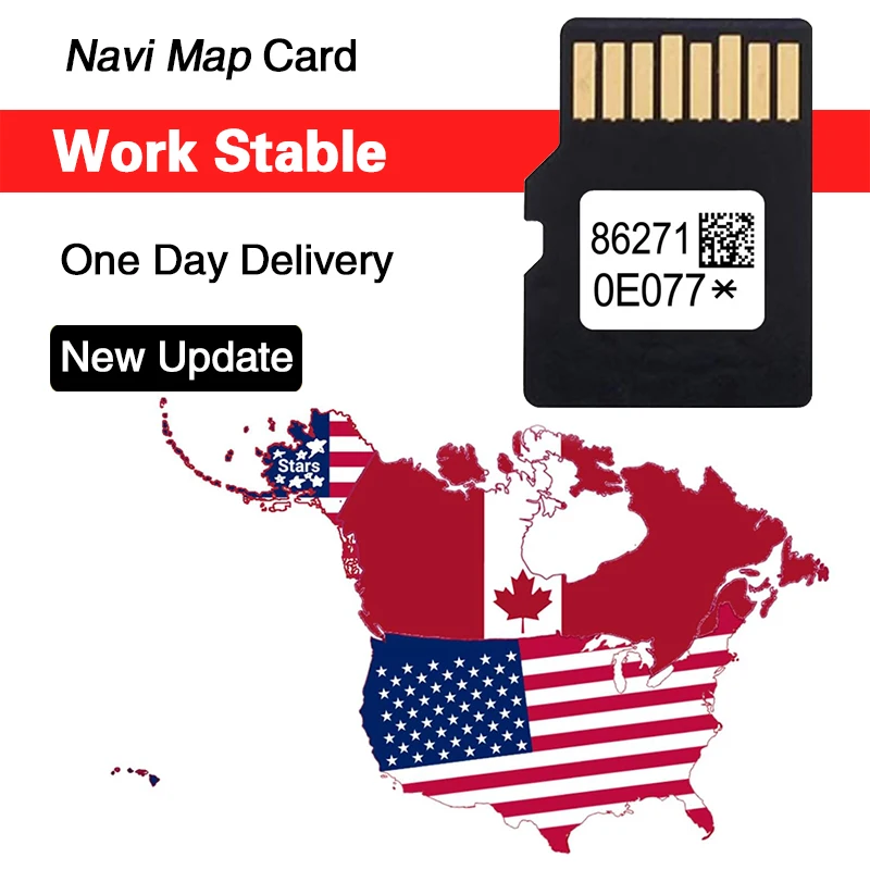 for Toyota Prius 4Runner Car 2025 Navigation Latest Update North America Map OEM 86271-0E077 Accessories SD Memory Card