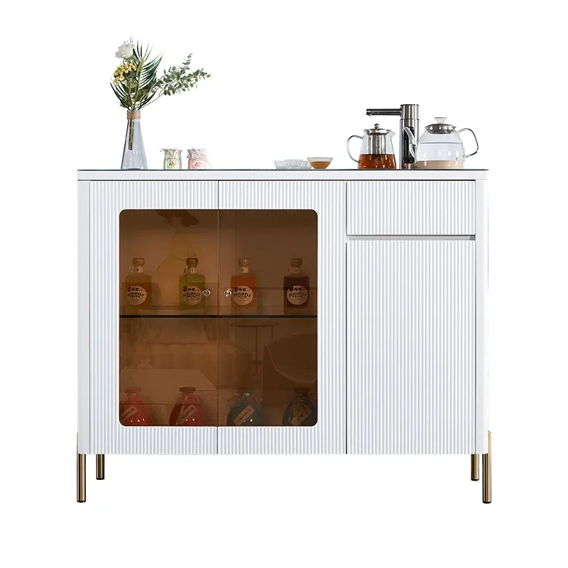 

Fully automatic solid wood voice tea bar machine household high end living room water dispenser integrated cabinet