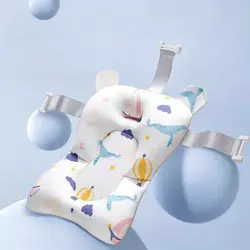 Baby Bath Seat Support Mat Infant Anti-Slip Soft Comfort Body Cushion Foldable Baby Bath Tub Pad Chair Newborn Bathtub Pillow