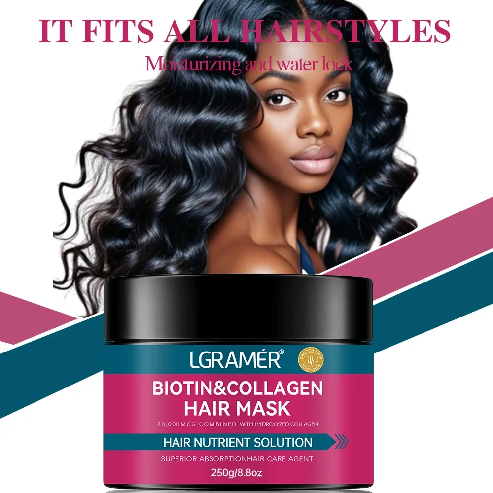 

Repairing Care Conditioner For Damaged Hair Deep Nourishment Biotin Collagen Hair Mask Voluminous Hairstyle Hair Care Mask