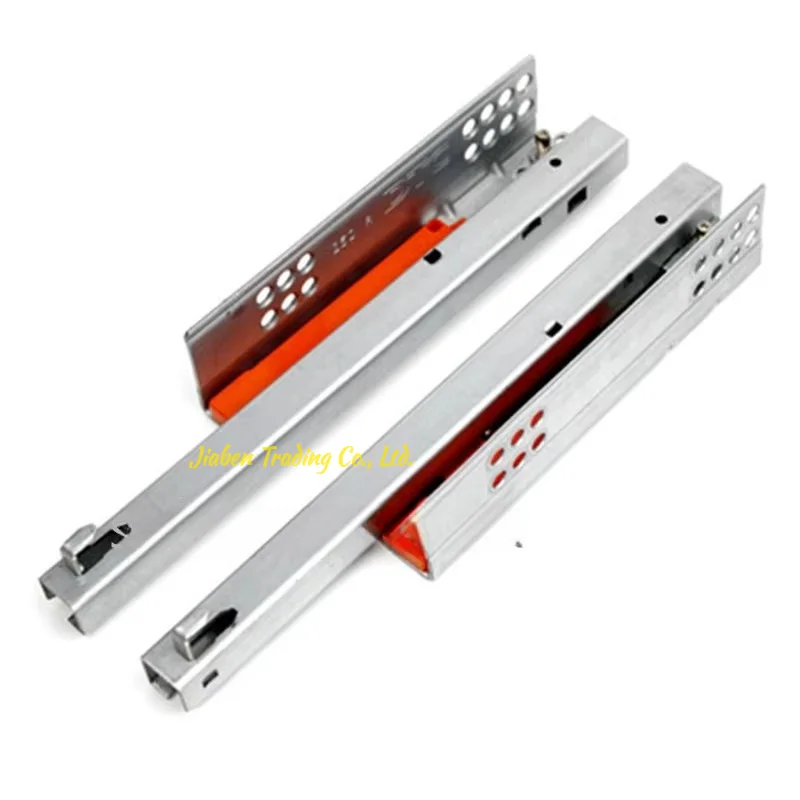 Prensa de rebote para abrir debajo del montaje muebles, cajón baño cocina, riel deslizante, corredor, DTC, 25KG, 2 plie