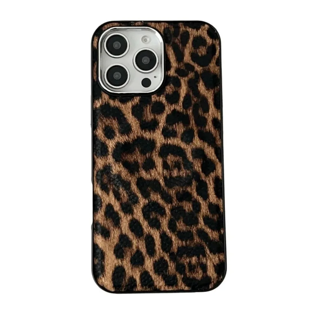 Magnetic Leopard Print Image Suitable for iPhone 17 Pro Max Phone Case 15 16 Plus All Inclusive Lens 13 14 Pro Phone Cover