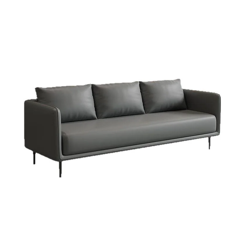 Office sofa coffee table combination business rest reception three-person small apartment simple office sofa