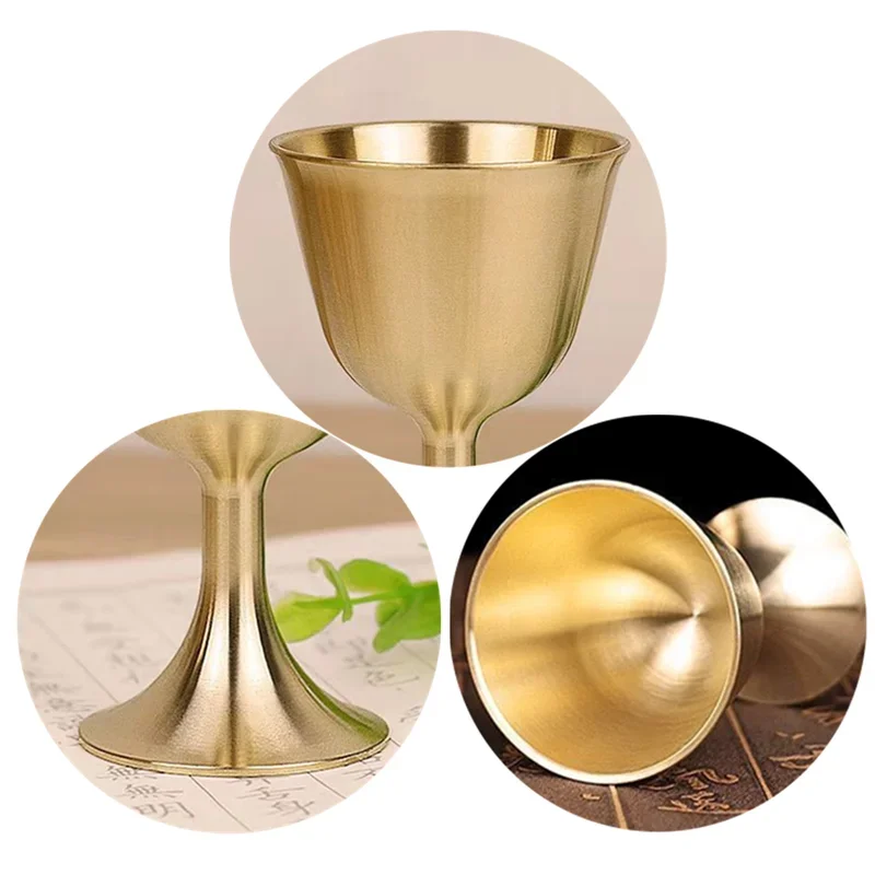 كوب كؤوس من معدن النحاس النقي ، زجاج كوكاتيل ، قدح نبيذ ، بهلوان مشروبات ، خمور معدني ، حفلة منزلية #6