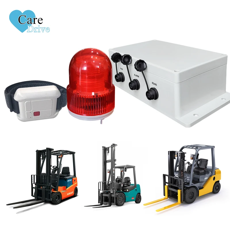 

Alwaycare Professional UWB Forklift Collision System Helmet Tag Sensor High Accuracy Proximity Warning Alarm Terminal Kit
