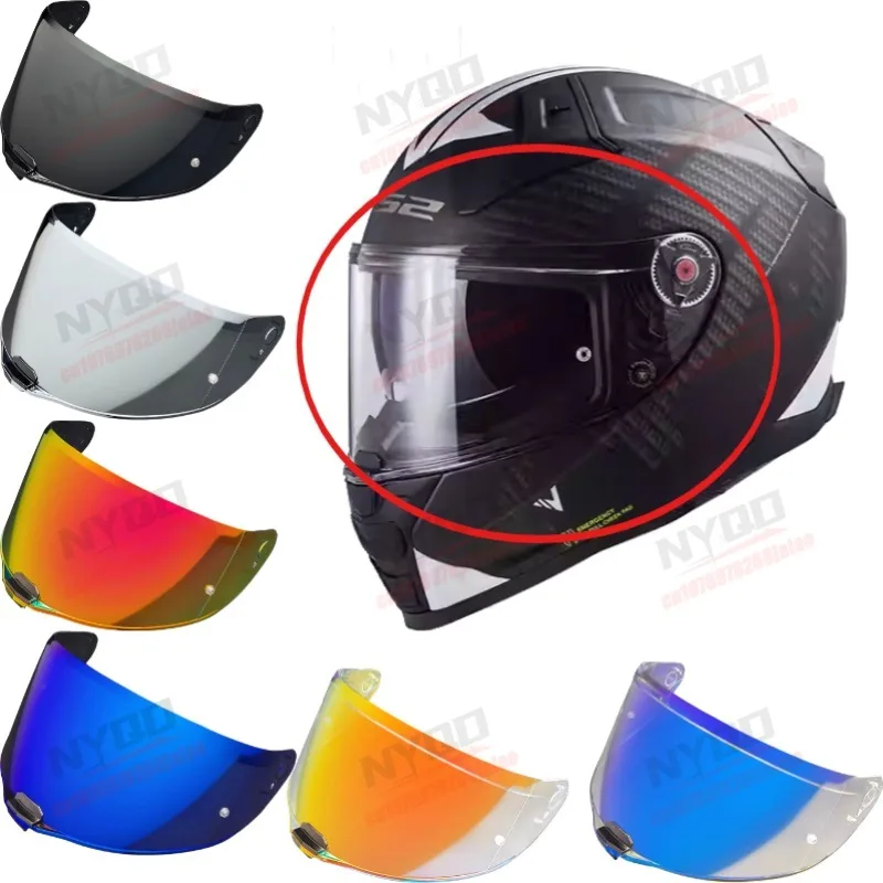 

Helmet Visor for LS2 FF811 Day & Night Universal Aurora Night Vision Electroplated UV Protective Anti-Fog Lens