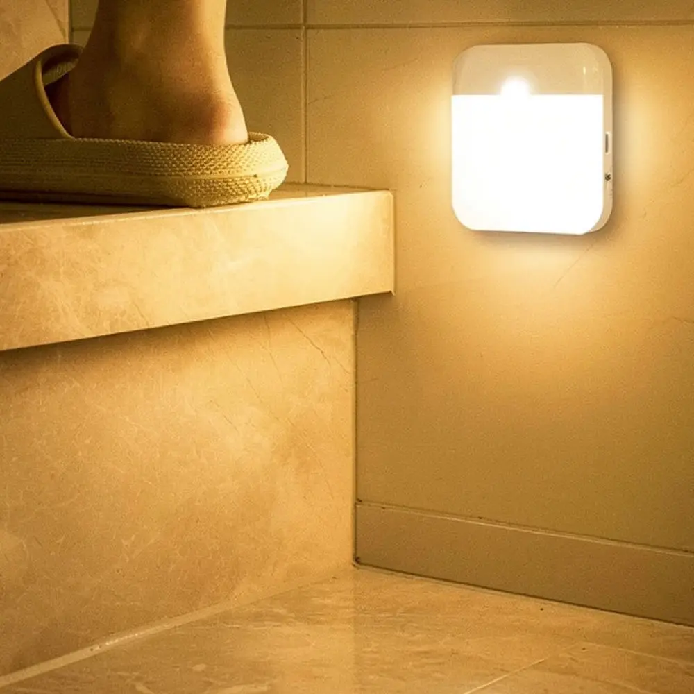 Wireless Motion Sensor Light Rechargeable LED Lamp For Stairs Pathway Corridor Wall Mounted Cabinet Auto Induction Lighting