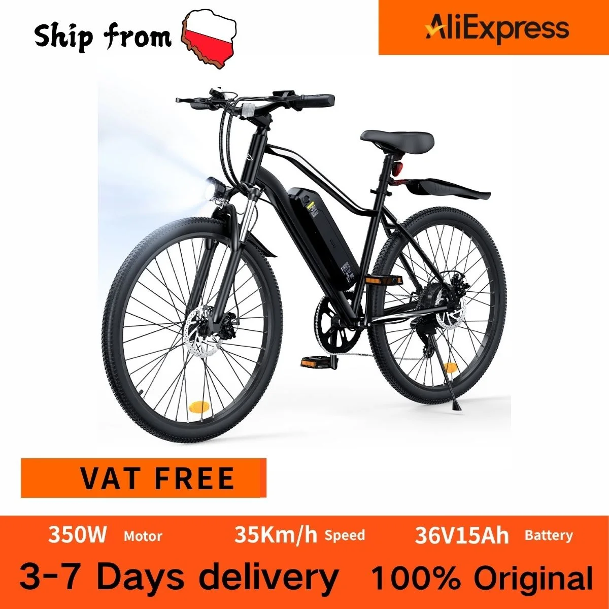 Iscooter Eb3S Elektrofahrrad für Erwachsene 350W Motor 36V15Ah Batterie 35Km/h Höchstgeschwindigkeit 70-90Km Reichweite 26 Zoll Reifen APP-Steuerung Geländetauglich Wasserdicht