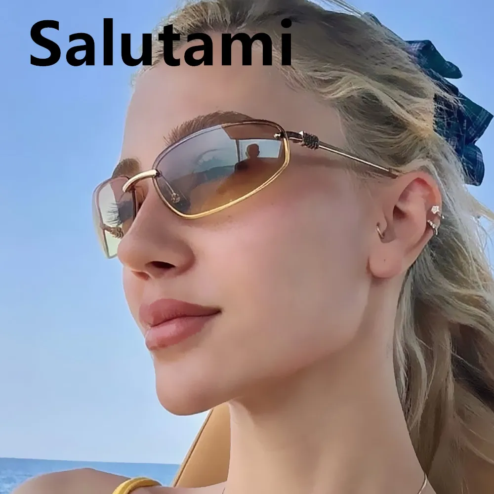 

Y2K sunglasses for women fashion brand alloy small square sun glasses men vintage hip hop mirror shades driving uv400 outdoor