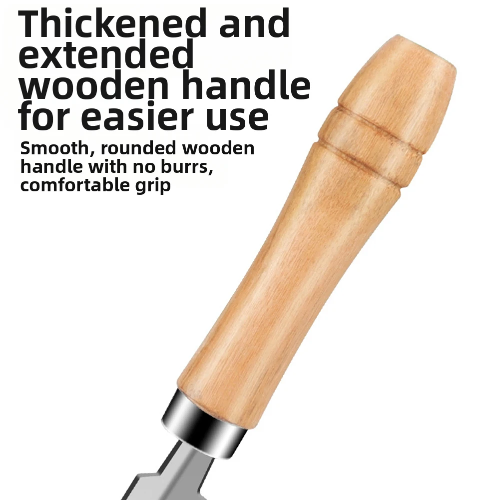 

Wooden Handle Caulk Finishing Tool with Right Angle Design for Scraping Old Sealant Smoothing Fresh Caulk and Cutting Silicone