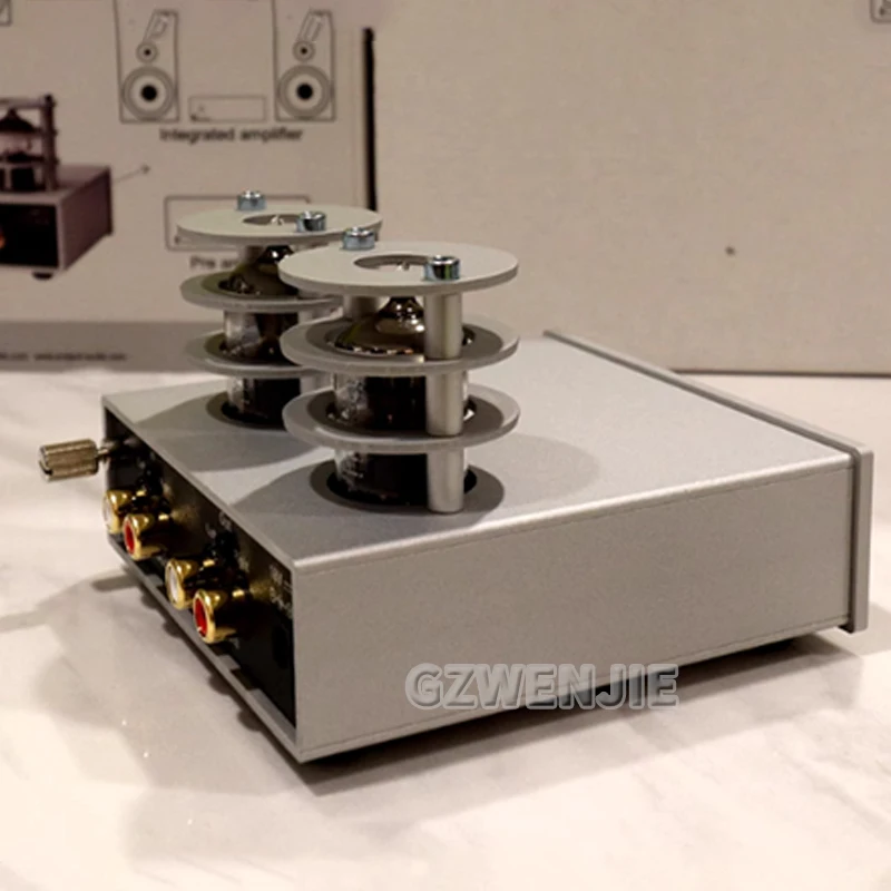 

Mini MM RIAA Phono Stage Turntable Preamp HiFi Stereo Audio Vacuum Tube Preamplifier Dekstop AUX Preamp