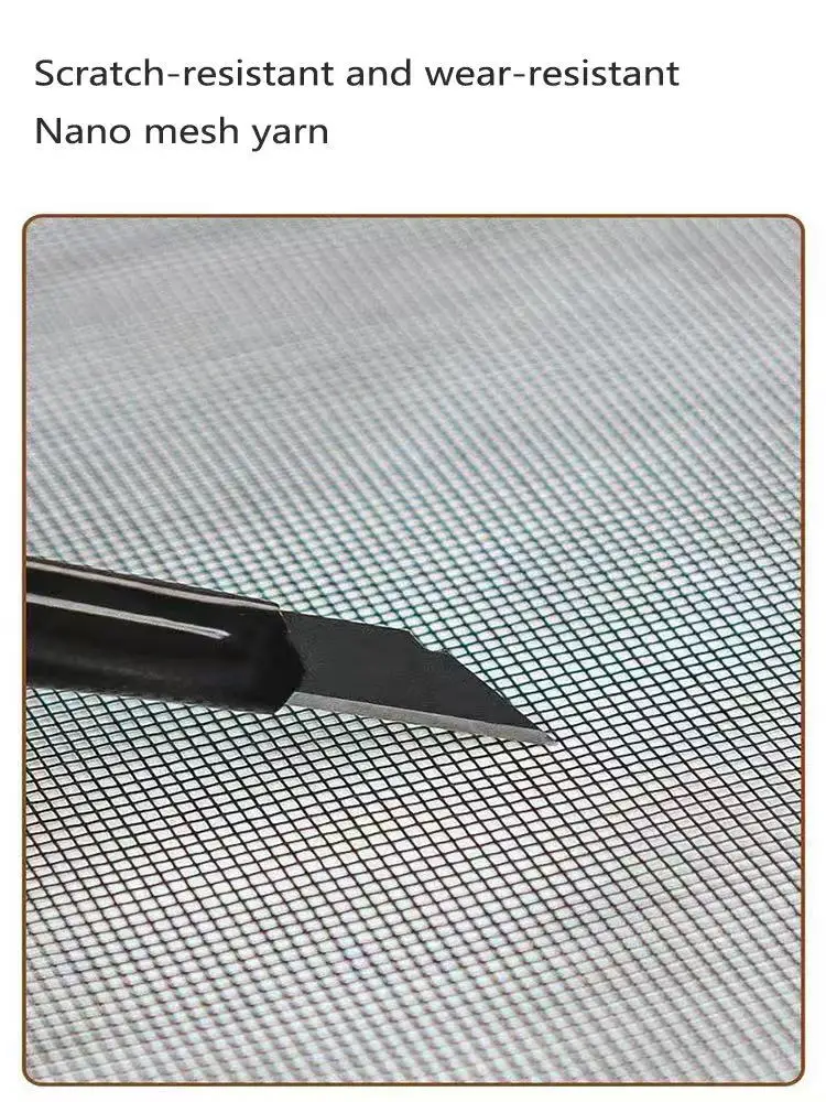 Summer Mosquito Proof Window Screen, Self-Adhesive, No Punching, Easy to Install, Customizable, PP Nano Mesh