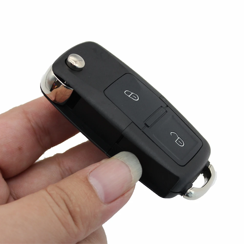 Xinyuexin 2/3/4 pulsanti pieghevole auto Remote Flip Key Fob Shell Case per Vw Golf Jetta Passat Bora Sharan Touran per Seat Leon