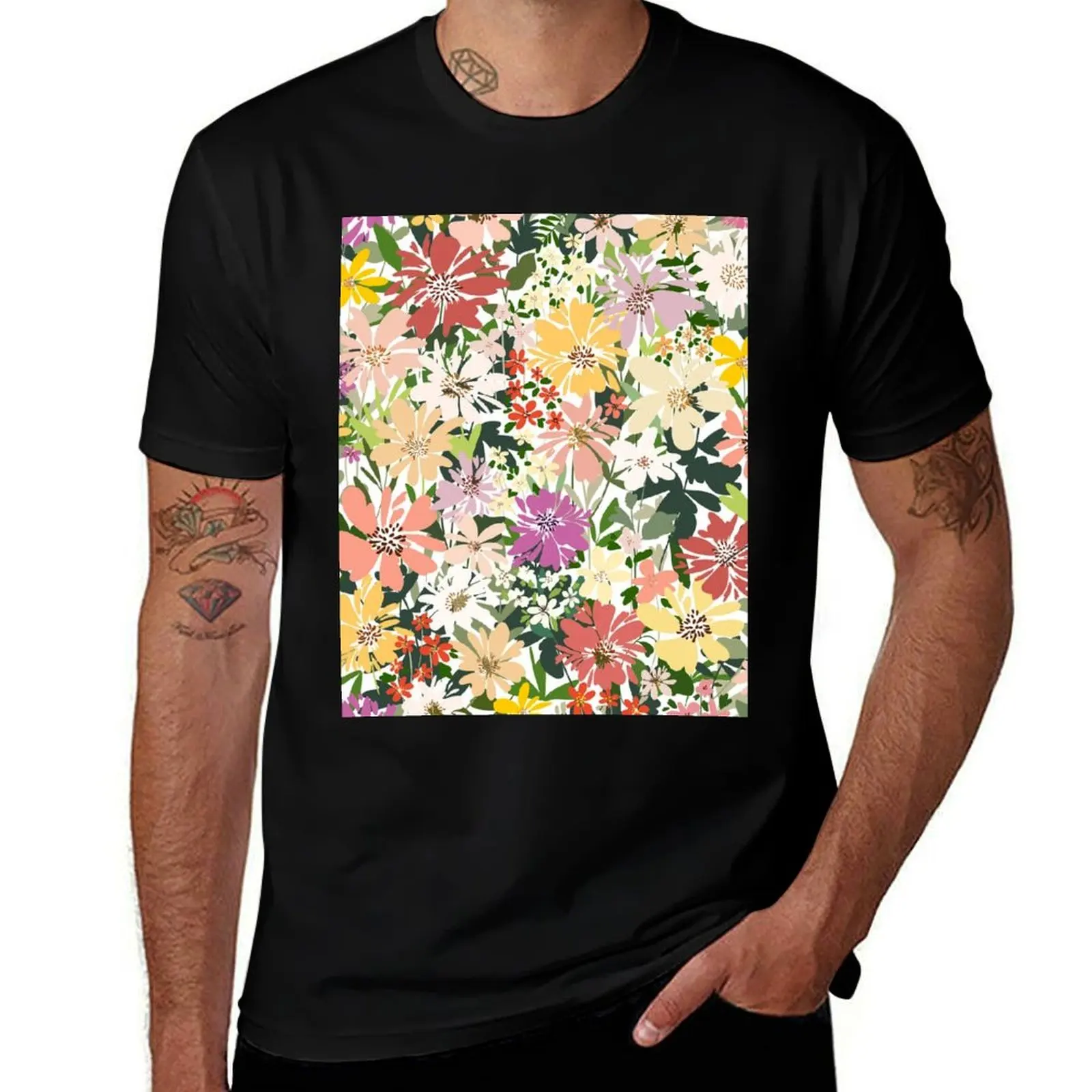 

with T-Shirt cotton Flowers shirt prints t shirts art t luxury 9 shirts man t man for Modern Illustration, Floral