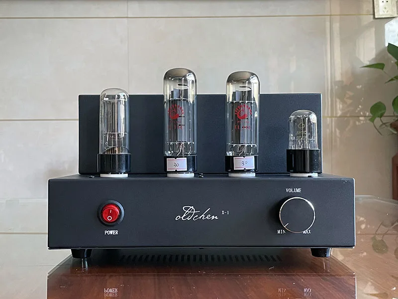 

Laochen EL34 Mini Tesktop Tube Amplifier Aiqin Single-ended Class A amplifier Black Version OC34BM Oldchen