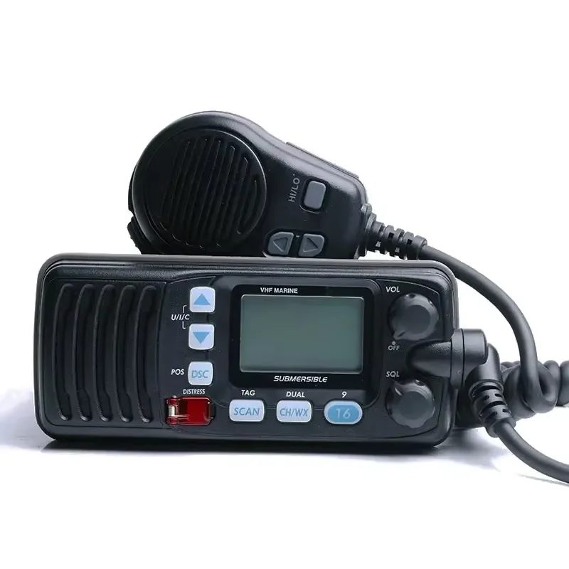 IC-M304   VHF Marine Transceiver IPX7 water-proof Two Way Radio long range mobile radio Marine radio used in Sea