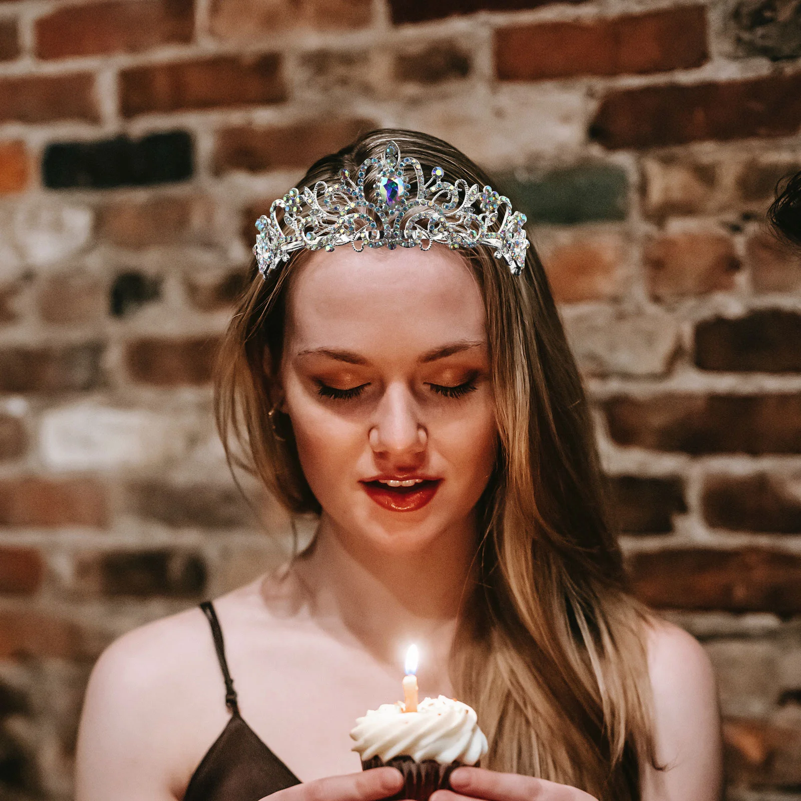 1 مجموعة تاج حزام الكتف مجموعة اليدوية حجر الراين حفلة عيد ميلاد وشاح الزخرفية آداب حزام التصوير الدعائم #5