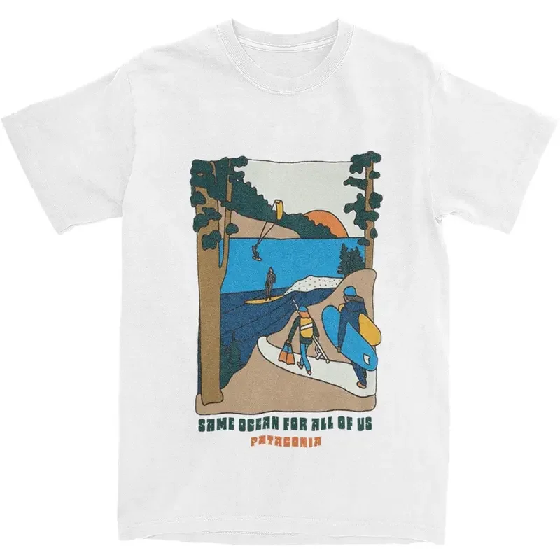 

2024 Men Women PATA Northwest Waters T Shirt Outfit American Mountain Graffiti Pure Cotton Tops T-shirts Amazing Tee Shirt