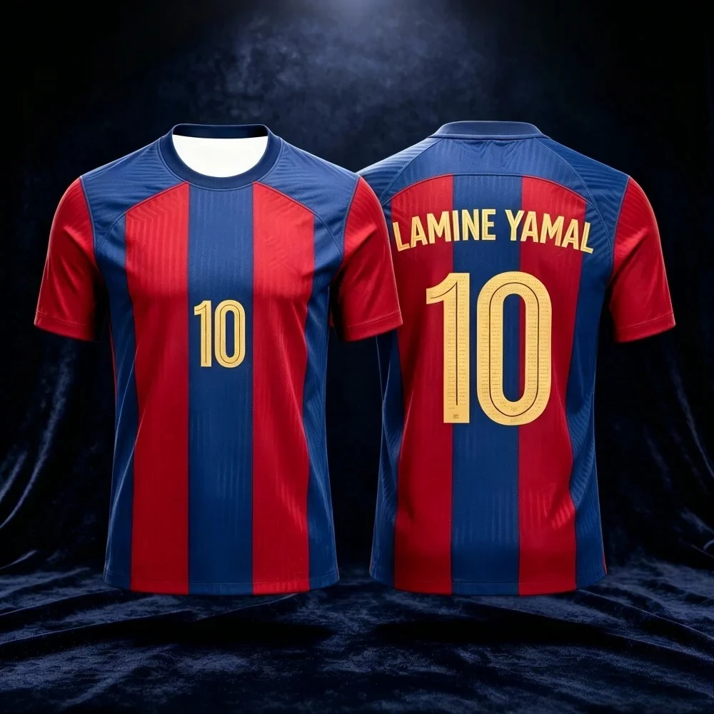 Image of 2026 Neues Fußballtrikot 3D-Gedruckt Atmungsaktiv Schnelltrocknend Familien-Stil Erwachsene Kinder Modisches Fußballtrikot Unisex für Fitness und Laufen