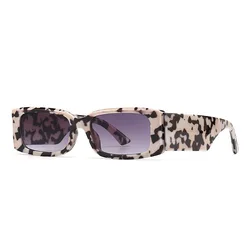 Vintage Travel Marble Gradient Men Fashion Rectangle Leopard Women Sun Glasses Shades Square Unisex Sunglasses