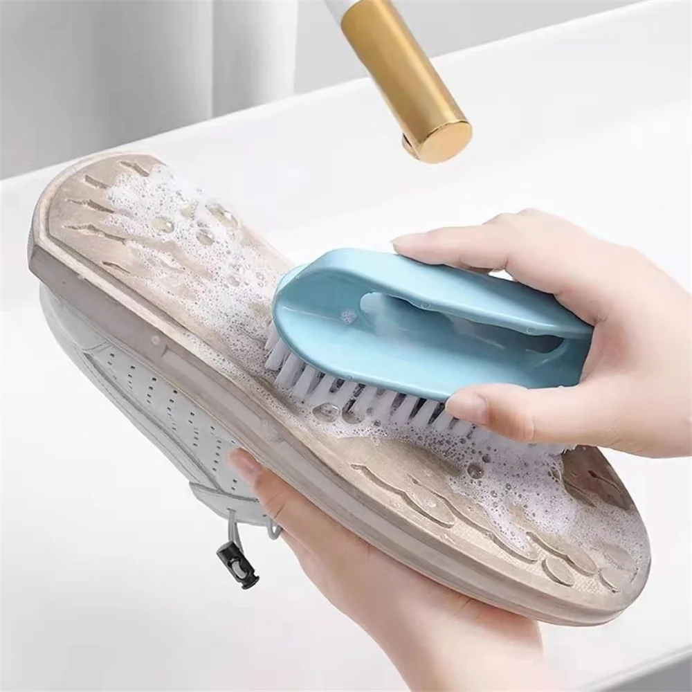 Shoe Washing Laundry Brush with Handle  Clothes Shoes Brush Household