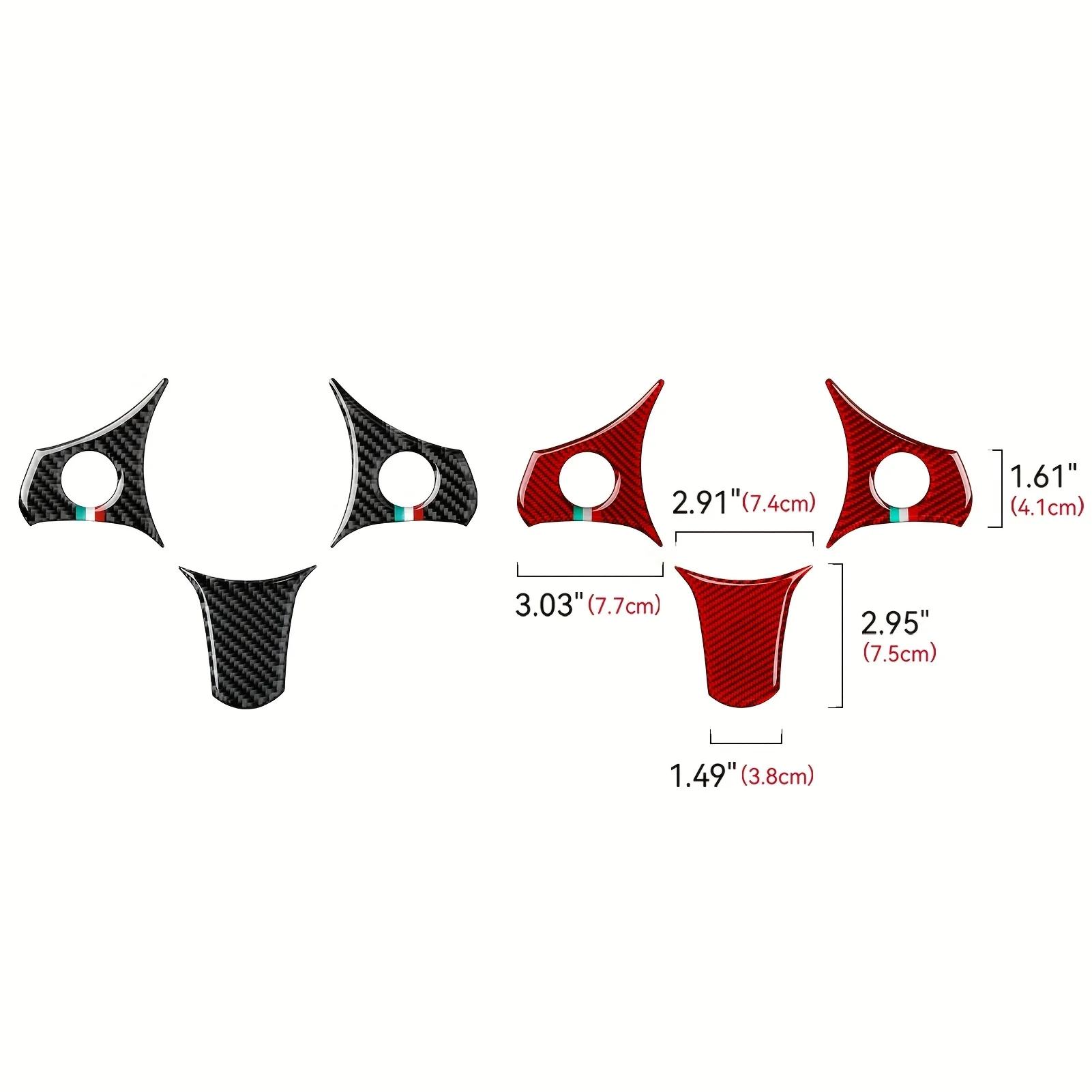 For ALFA ROMEO Carbon Fiber Sticker Steering Wheel Trim FOR ALFA ROMEO 159(2004-2011) for Brera(2005-2010) for Spider(2006-2010)
