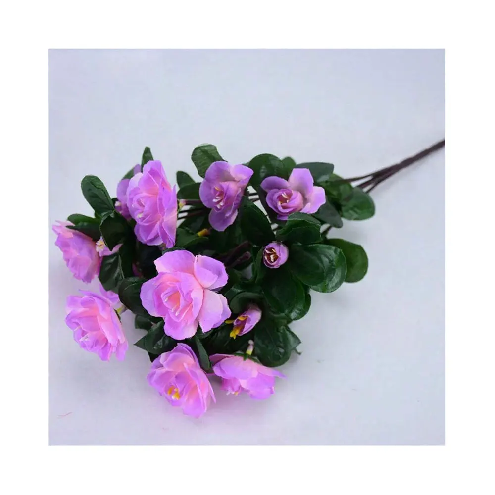 Outdoor Herbst Künstliche Rote Azalea Hochwertige Blumen Büsche UV-beständig Dekor Gefälschte Blumen Home Dekorationen Klein Für Garten – Detail 11