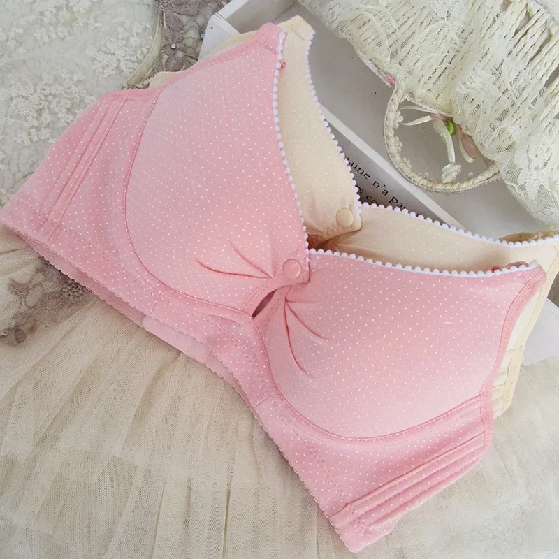 B C D 컵 임산부 수유 브라, 모유 수유 브라, 임산부 모유 수유 의류, 면 푸시 업 속옷