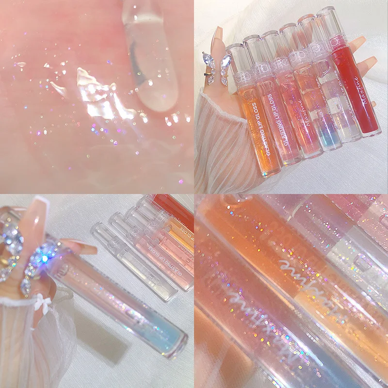 ملمع شفاه مائي يتوهج يحافظ على الشفاه رطبًا وممتلئًا ويحافظ على لون المكياج الطبيعي