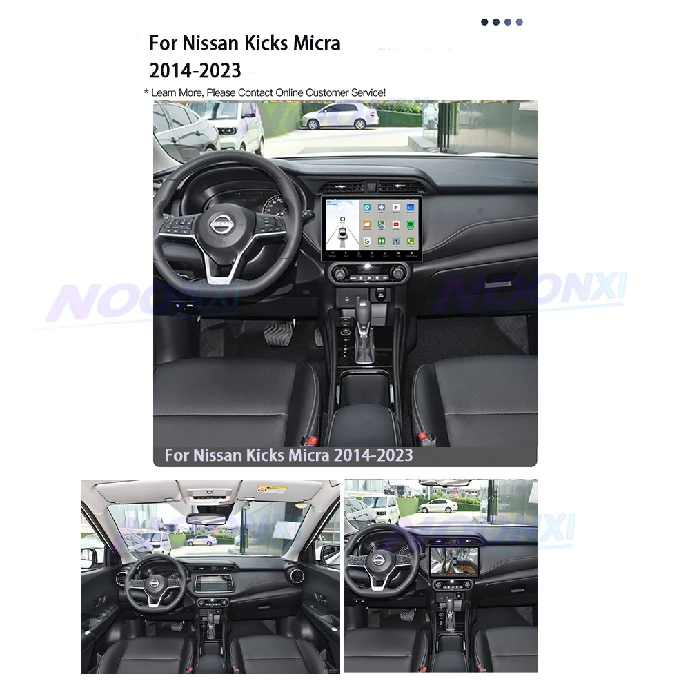 13.1 Inch Android 13 Car Radio For Nissan Kicks Micra 2014-2023 Multimedia Player Navigation GPS Stereo Wireless Carplay NO 2din