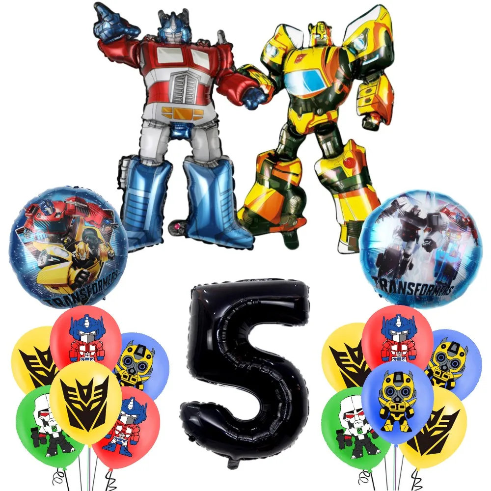 Transformers Geburtstag Party Dekorationen Set Dsiposable Geschirr Cartoon Pappteller Tassen Luftballons Für Kinder Jungen Party Supplies – Detail 9