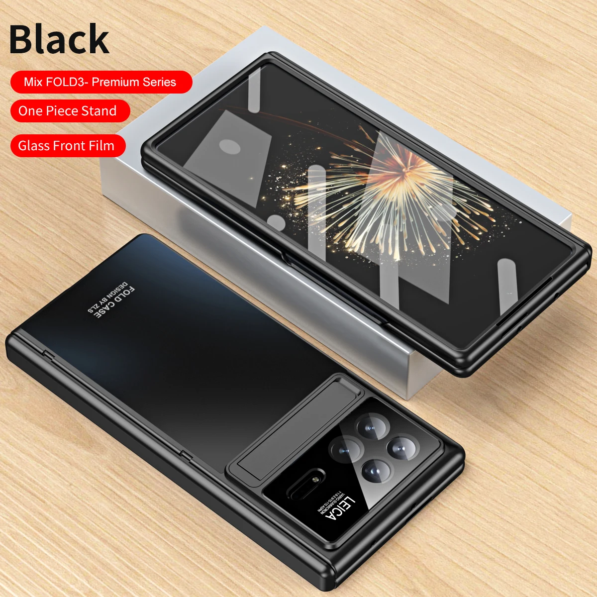 For Xiaomi MIX Fold 4 3 Case Hinge Plating Matte Mechanical For MIX Fold 3 Cases Kickstand 360 Full Screen Protector Cover