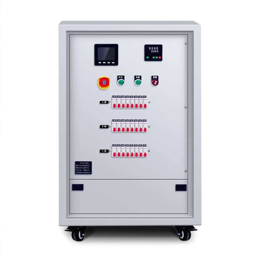 Adjustable 100KW Load Bank AC380V Three Phase Resistance Inductance Testing Equipment