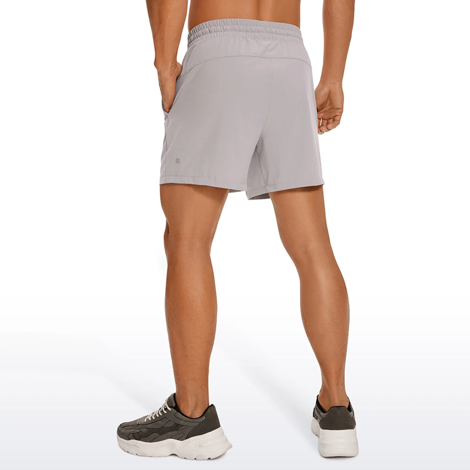 CRZ YOGA Men's Linerless Workout Shorts - 5'' Lightweight Quick Dry Running Sports Athletic Gym Shorts with Pockets