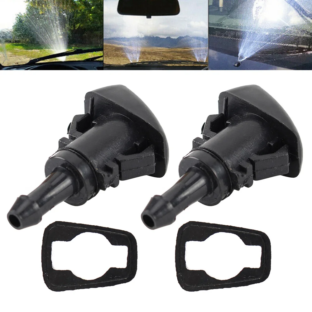 2pcs For Chrysler Windshield Washer Wiper Spray Nozzle For Chrysler 300 For Dodge Avenger For RAM 1500 For Jeep