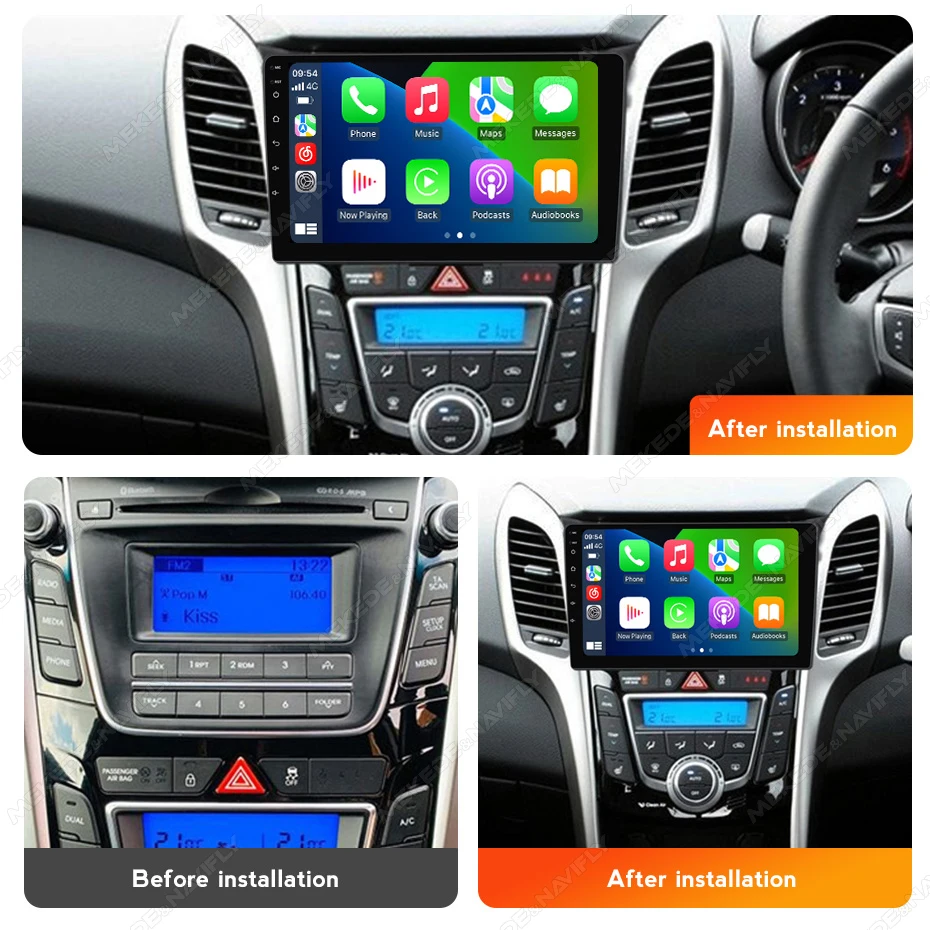 MEKEDE Android 13 Radio samochodowe dla Hyundai Grand i30 2011 2012-2017 multimedialny odtwarzacz wideo 2 Din nawigacja Carplay jednostka główna DVD