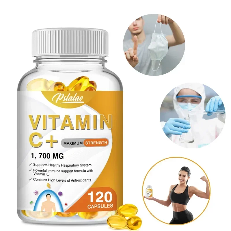 

Vitamin C Capsules - Immune Support, Promote Energy Production, Boosts Collagen Production, Antioxidant Protection
