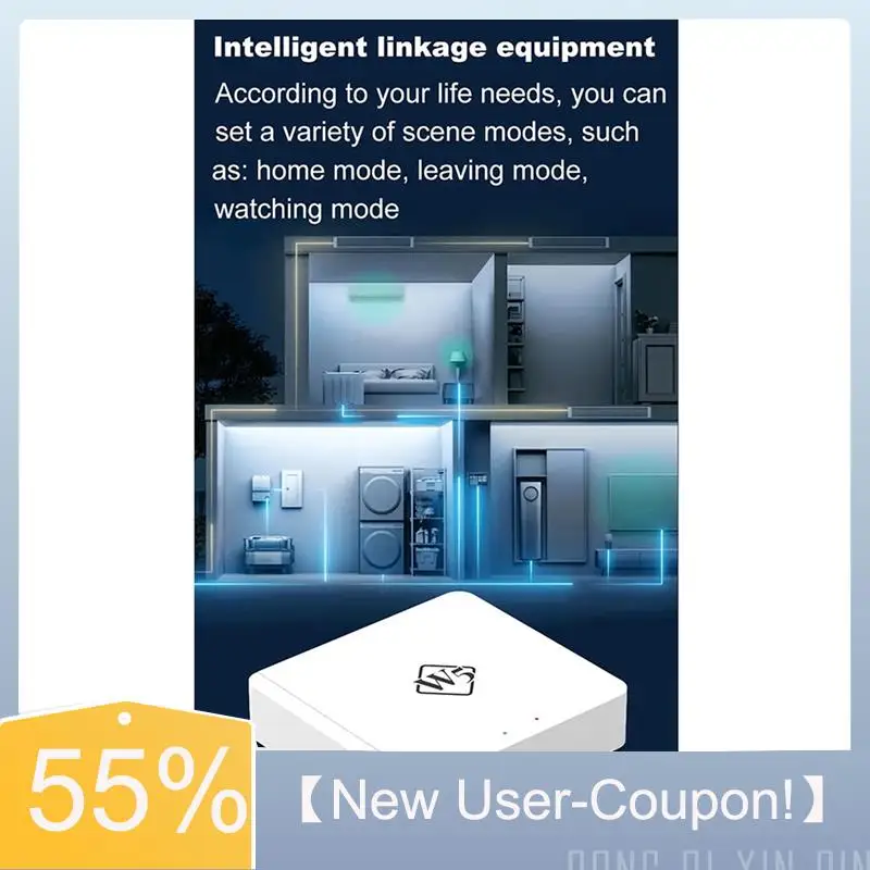 【Быстрая доставка】Новый беспроводной шлюз W5 Tuya Zigbee + Bluetooth-концентратор, многорежимная расширенная версия, может доступть 128 + дополнительные устройства