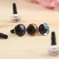 10Pairs 10mm Puppet Crystal Eyes Glitter Crystal Eyes Stuffed Toys Parts Eyes Crafts with Washer DIY Doll Accessories