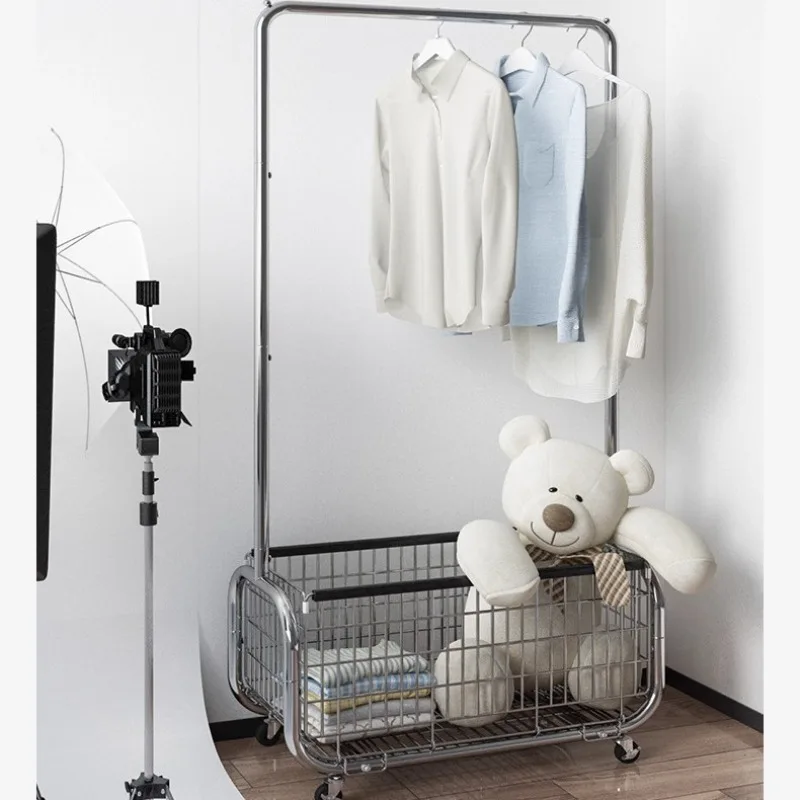Schlafzimmer-Bodengarderobe Home Internet Celebrity Eckaufhänger Tür nimmt keinen Aufbewahrungsregal ein Schmutziger Korb
