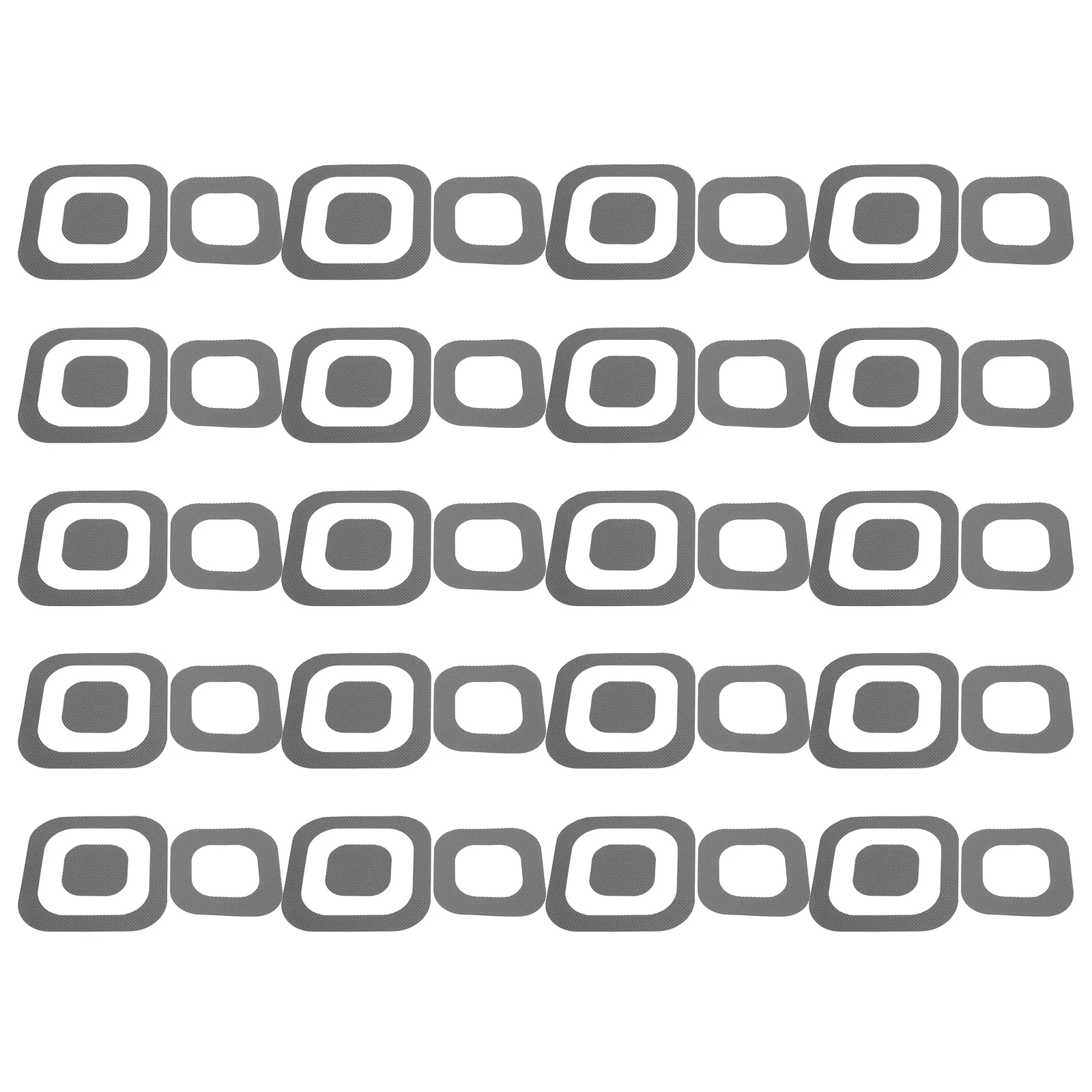 

20 Pcs Bathroom Anti-slip Stickers Bathtub Non-slip Appliques Grey Adhesive Strips