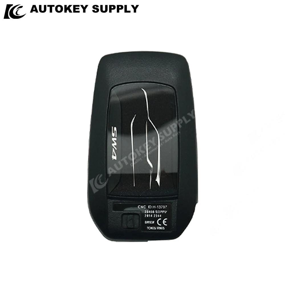 AutokeySupply AKTYS322 3+1 przyciski inteligentny klucz inteligentna obudowa pilota do Toyoty